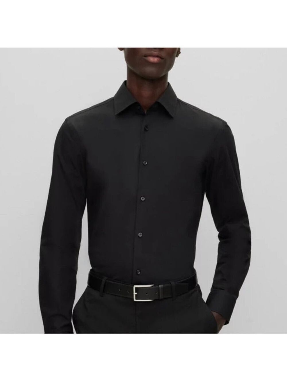 Hugo Boss Slim Fit Long Sleeve Button Down Shirt - 100% Cotton